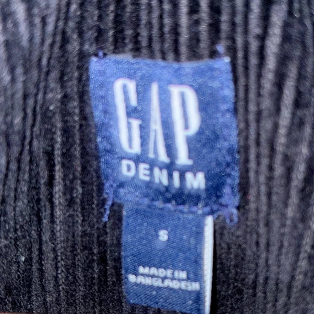 GAP Black Corduroy Overall Dress Sz Small